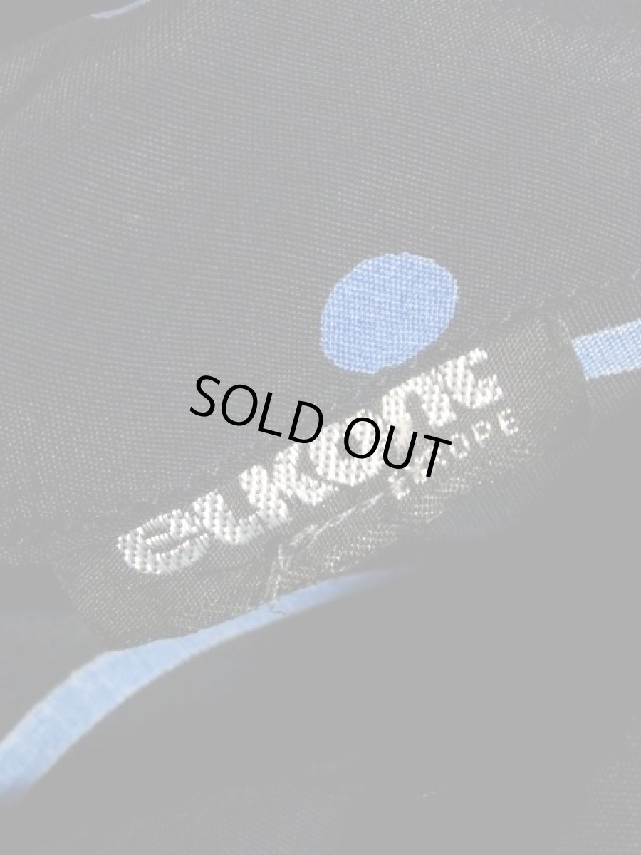 画像17: ドット柄 ボーダー柄 ブラック 黒 ブルー レトロ 長袖 ヨーロッパ古着 ヴィンテージドレス 【6747】 (17)