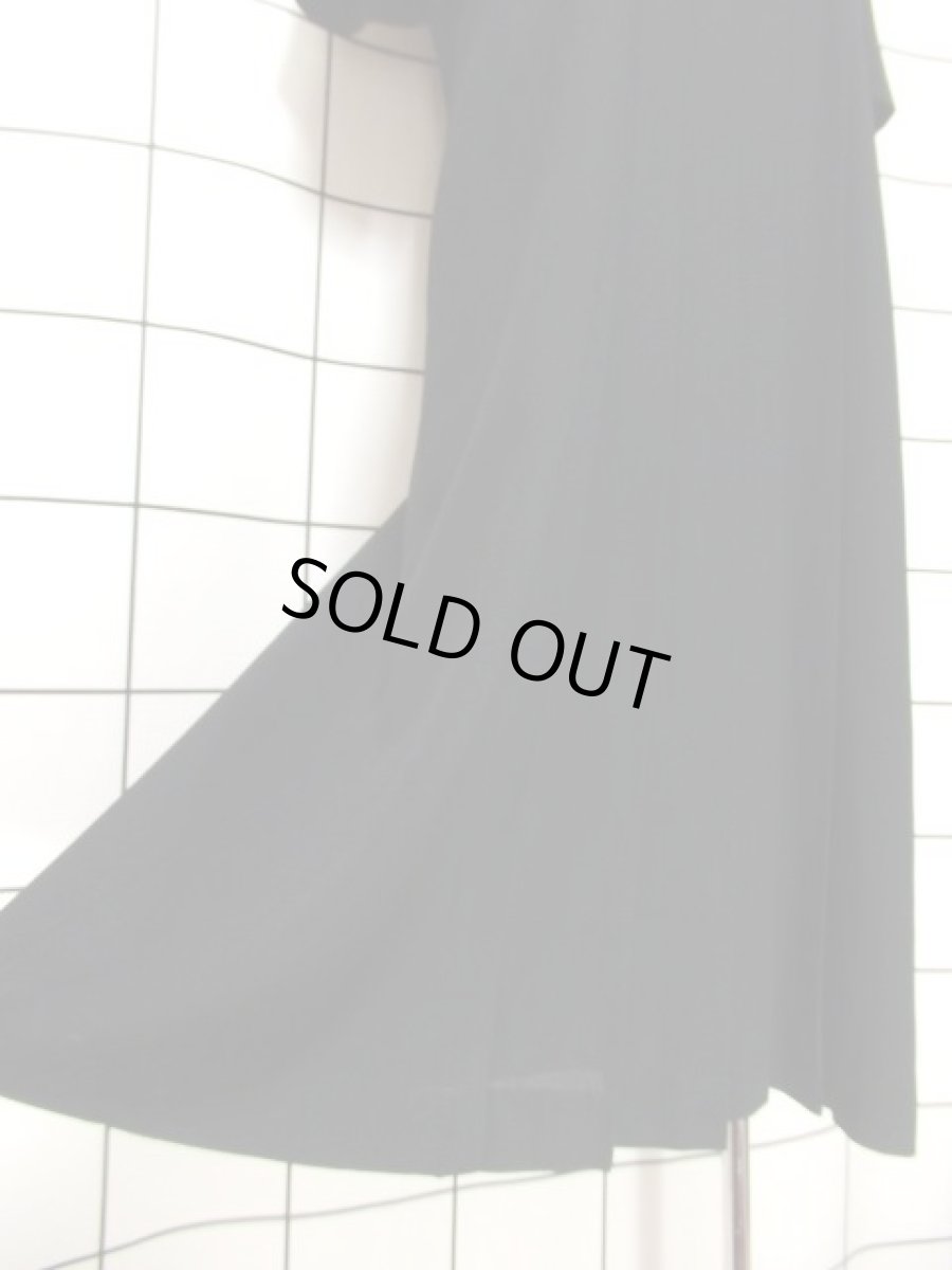 画像13: フラワーレース ブラック 黒 70年代 レトロ パーティー フォーマル クラシカル 半袖 昭和レトロ 国産古着 ヴィンテージドレス【6760】 (13)