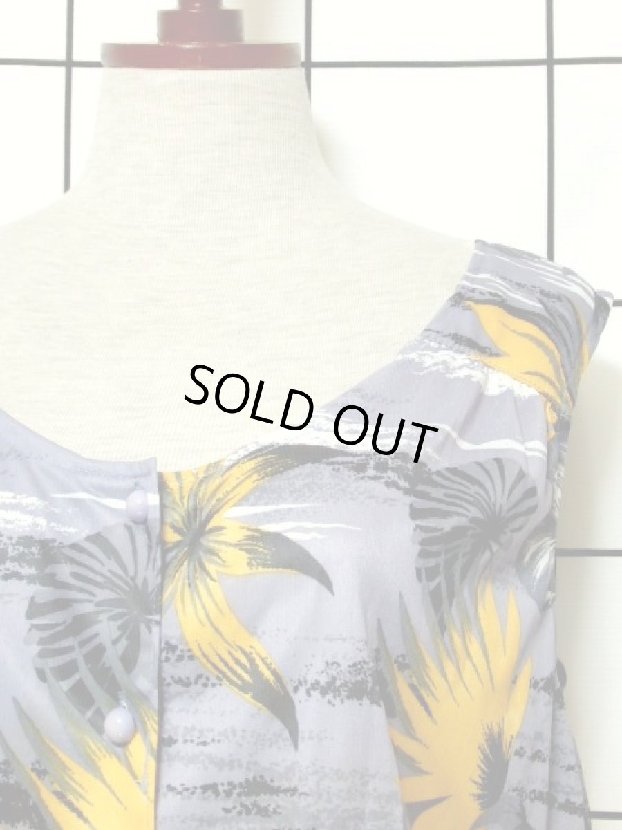 画像10: 花柄 ノースリーブ ウエストゴム レトロ ヨーロッパ古着 ヴィンテージワンピース【6783】 (10)