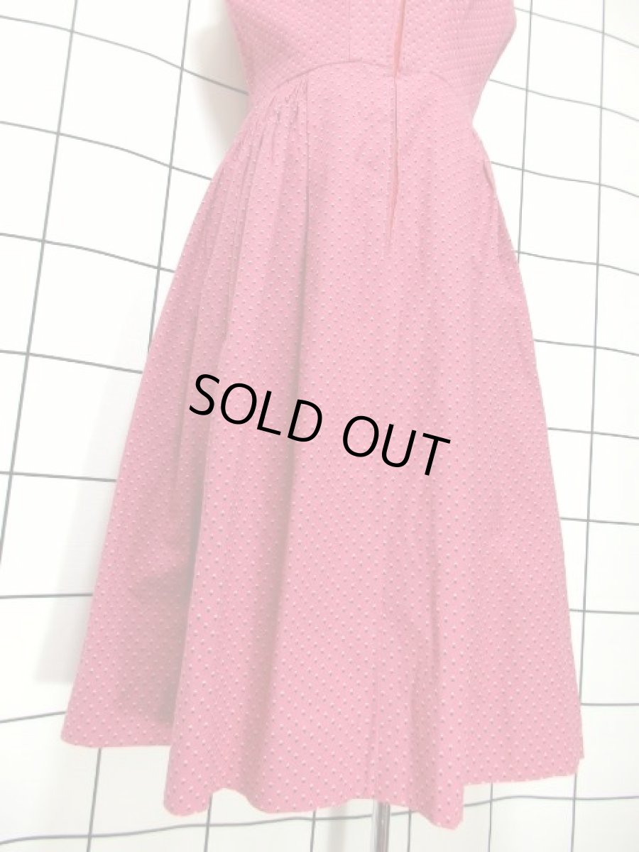 画像10: 小花柄モチーフ  フロントジッパー ノースリーブ ガーリー ディアンドル チロルワンピース ドイツ民族衣装 舞台 演奏会 フォークダンス オクトーバーフェスト 【Y6792】 (10)