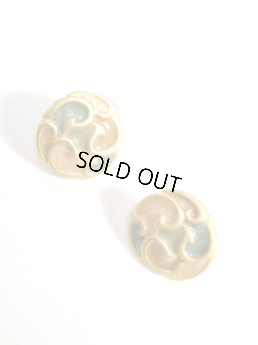 画像2: レトロアンティーク ヴィンテージイヤリング 大ぶり【6800】 (2)