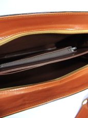 画像5: フェイクレザー ブラウン 色合いカタチが可愛い レディース レトロ ショルダー 鞄 バッグ【6812】 (5)