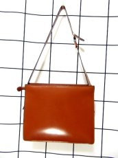 画像4: フェイクレザー ブラウン 色合いカタチが可愛い レディース レトロ ショルダー 鞄 バッグ【6812】 (4)