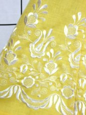 画像13: お花刺繍 レース装飾 フォークロア 半袖 レトロ ヨーロッパ古着 ヴィンテージドレス【5152】 (13)
