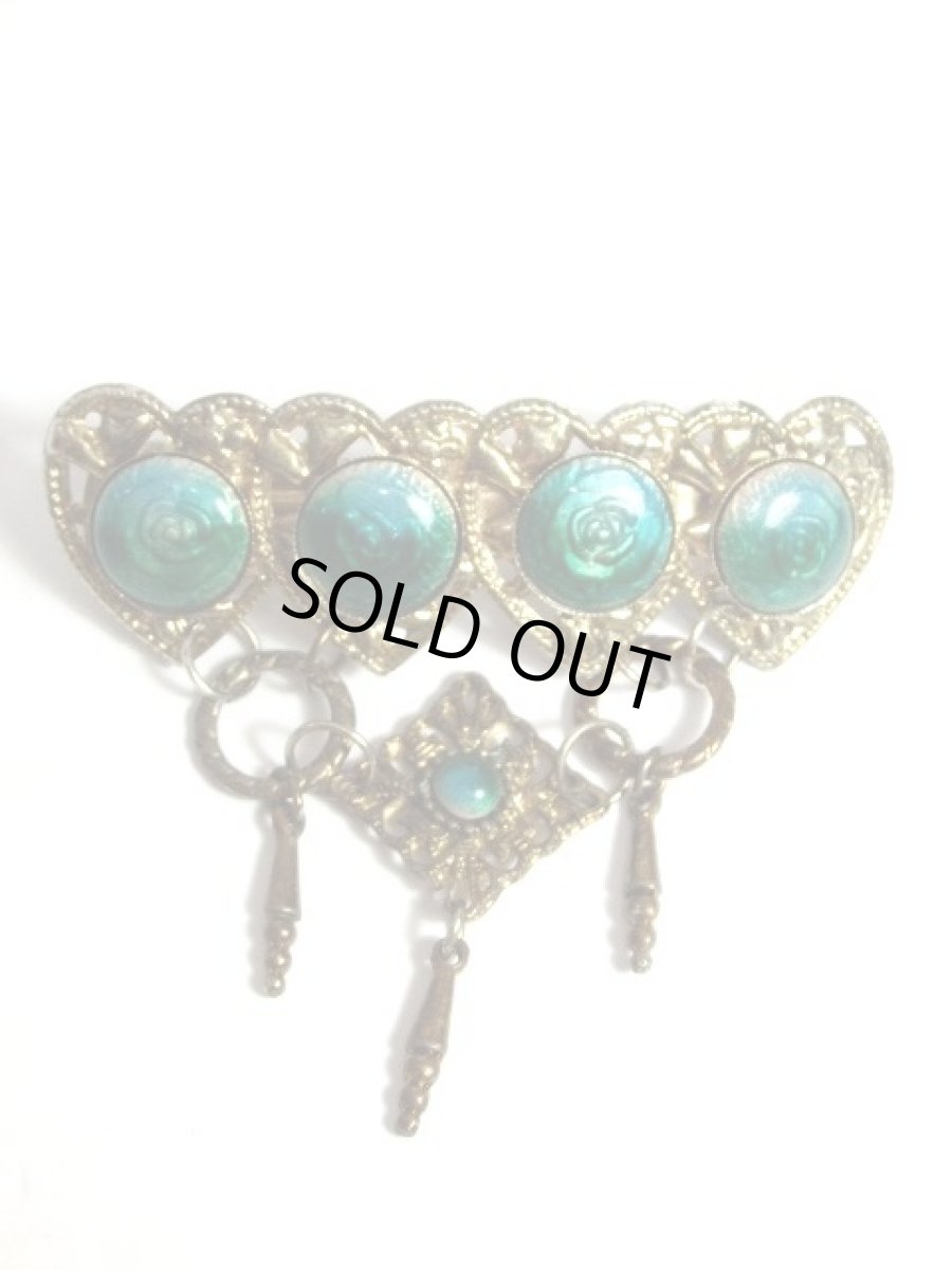 画像5: レトロアンティーク ハート型 ヘアアクセサリー バレッタ【6981】 (5)