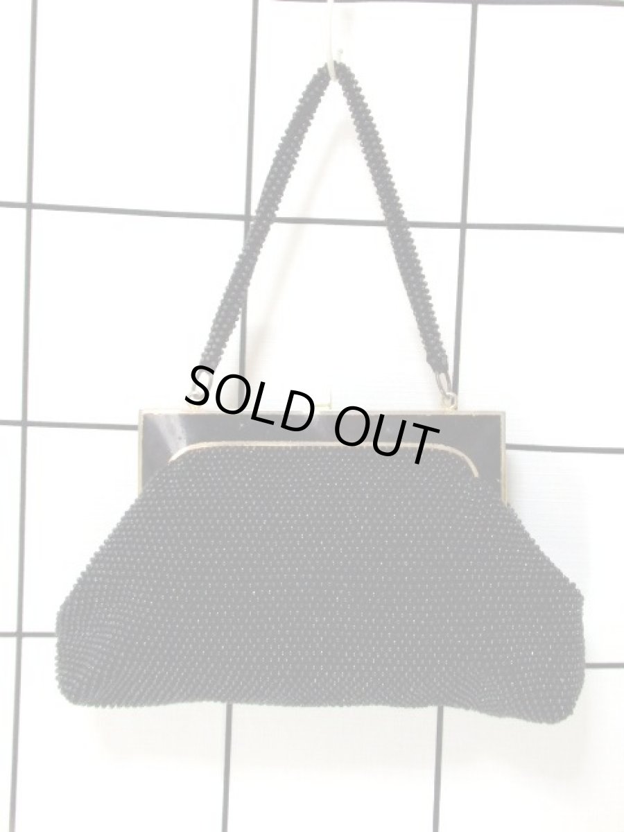 画像5: ビーズ ブラック 結婚式 二次会 パーティースタイル 気品溢れる逸品 レディース レトロアンティーク 鞄 バッグ【6991】 (5)