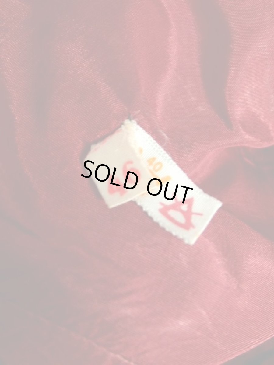 画像19: ペイズリーモチーフ 大きな襟 ダークブラウン 長袖 レトロ ヨーロッパ古着 ヴィンテージワンピース【6997】  (19)