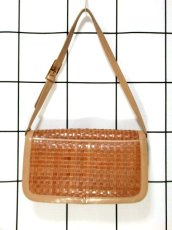 画像4: レザー編み上げ 色合いカタチが可愛い レディース レトロ ショルダー 鞄 バッグ【7001】 (4)