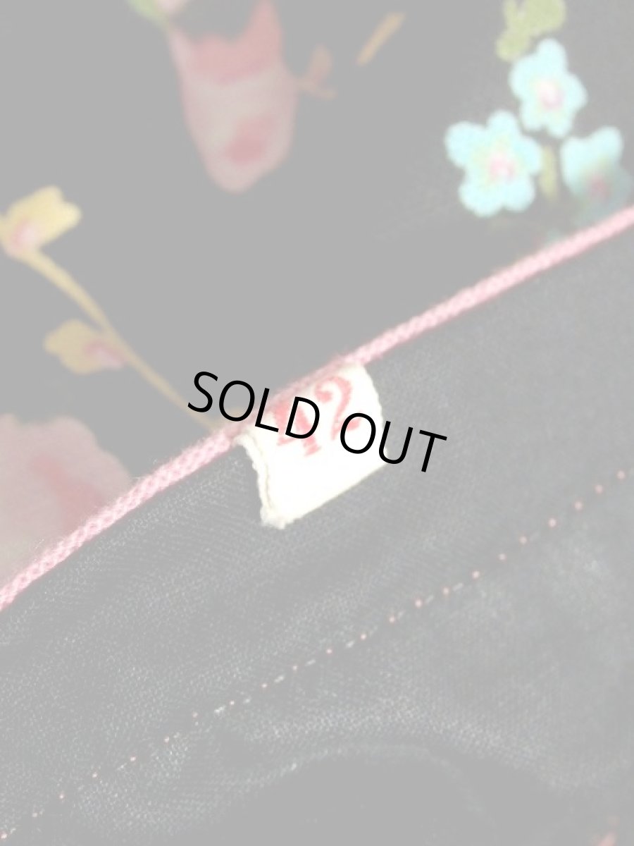 画像18: 花柄 ブラック 黒 袖あり ディアンドル チロルワンピース ドイツ民族衣装 舞台 演奏会 フォークダンス オクトーバーフェスト 【7021】 (18)