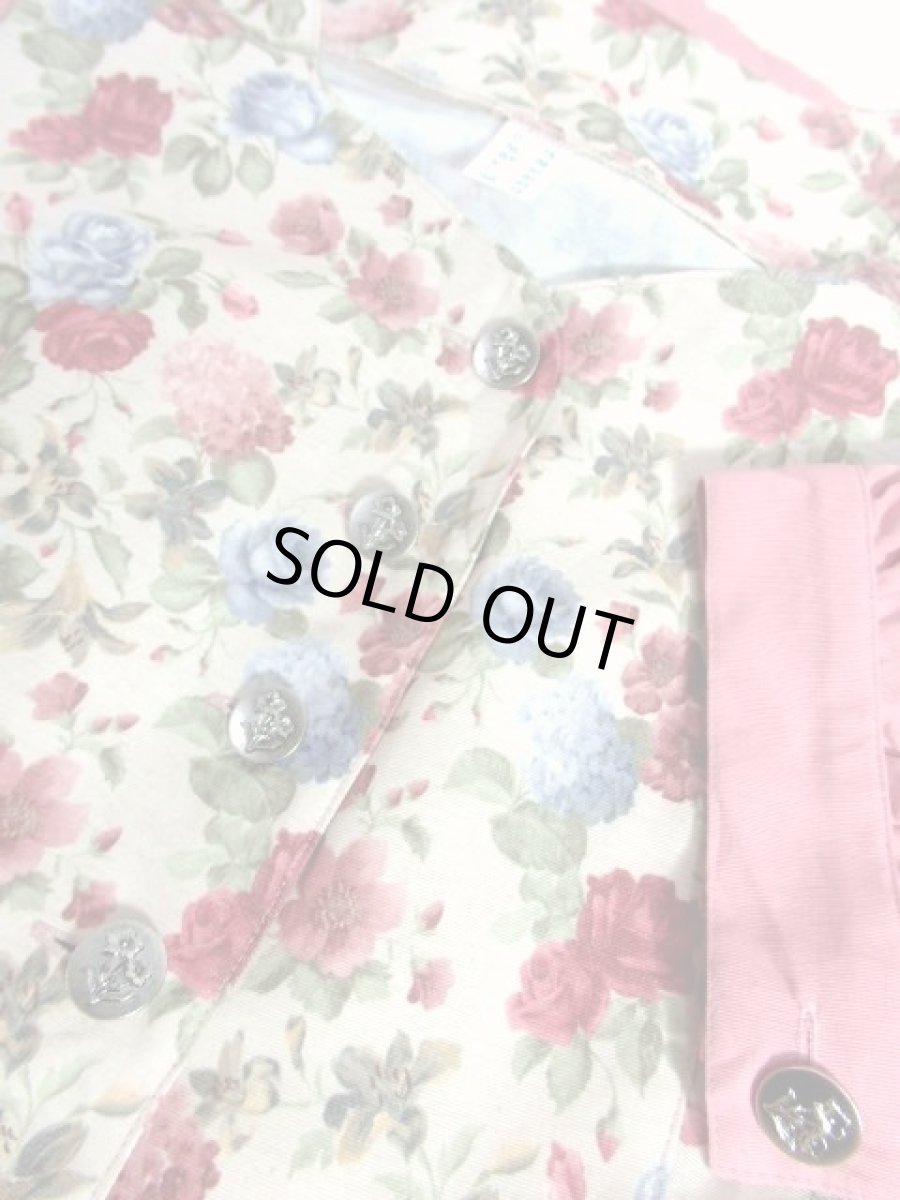 画像17: リネン 花柄 前開き 切り替えし リボン紐 ベージュ ピンク 袖あり クラシカル フォークロア ヨーロッパ古着 ディアンドル チロルドレス ドイツ民族衣装 仮装 舞台 演劇 演奏会 ドレス フォークダンス オクトーバーフェスト【Y7031】 (17)