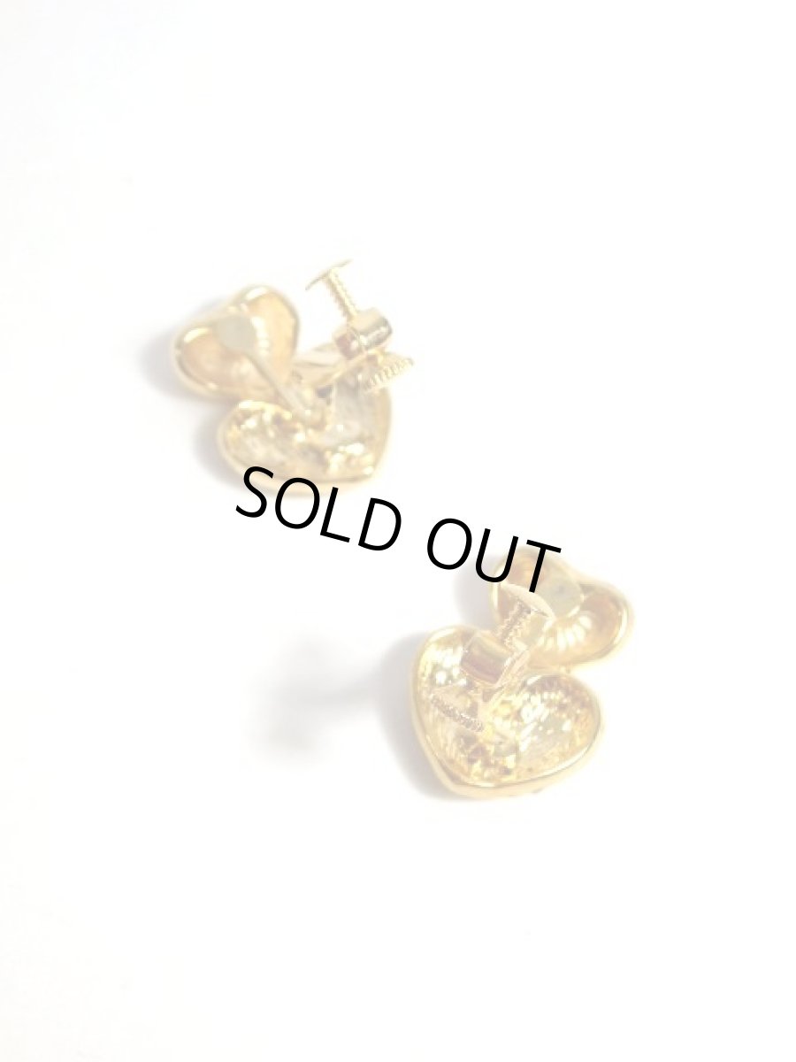 画像4: レトロアンティーク ヴィンテージイヤリング ハート【7095】 (4)