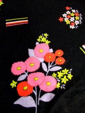 画像15: ヨーロッパ古着 ワンピース ヴィンテージ レトロポップ 花柄 ステッチ 長袖 (15)