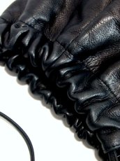 画像9: 巾着型 本革レザー ブラック 黒 レディース ヴィンテージ ショルダー 鞄 バッグ【7124】 (9)