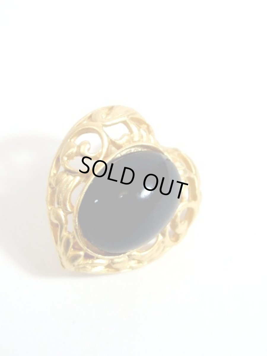 画像3: レトロアンティーク ヴィンテージイヤリング ハート 大ぶり【3892】 (3)