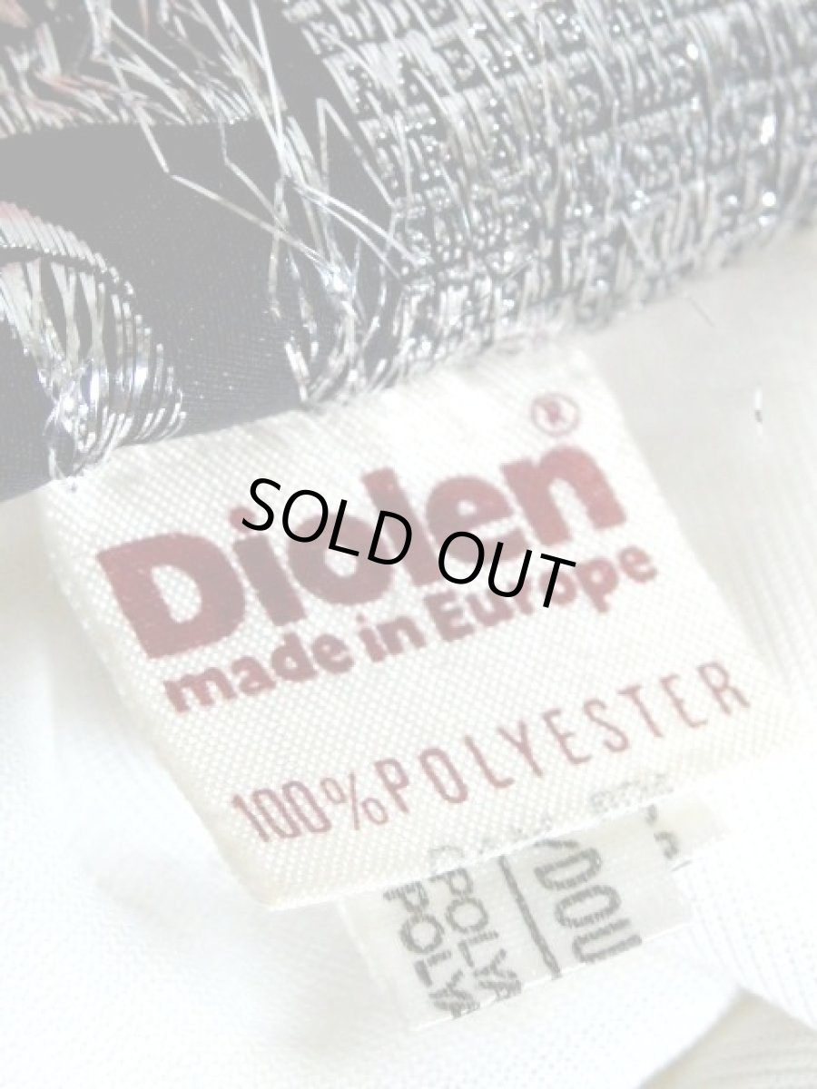 画像17: パーティースタイルにもおすすめ ホワイト 白 70's 花柄 ストライプ レトロ ヨーロッパ古着 ヴィンテージドレス【7160】 (17)