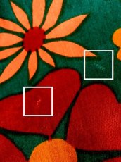 画像16: 北欧 フィンランド製 花柄 ポップ グリーン オレンジ ノースリーブ レトロ ヨーロッパ古着 ヴィンテージワンピース【7161】 (16)