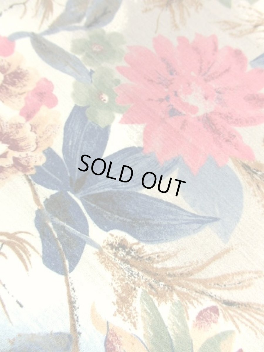 画像10: ボタニカル柄 落ち着いた配色 TALONジッパー レトロ USA古着 ヴィンテージスカート (10)