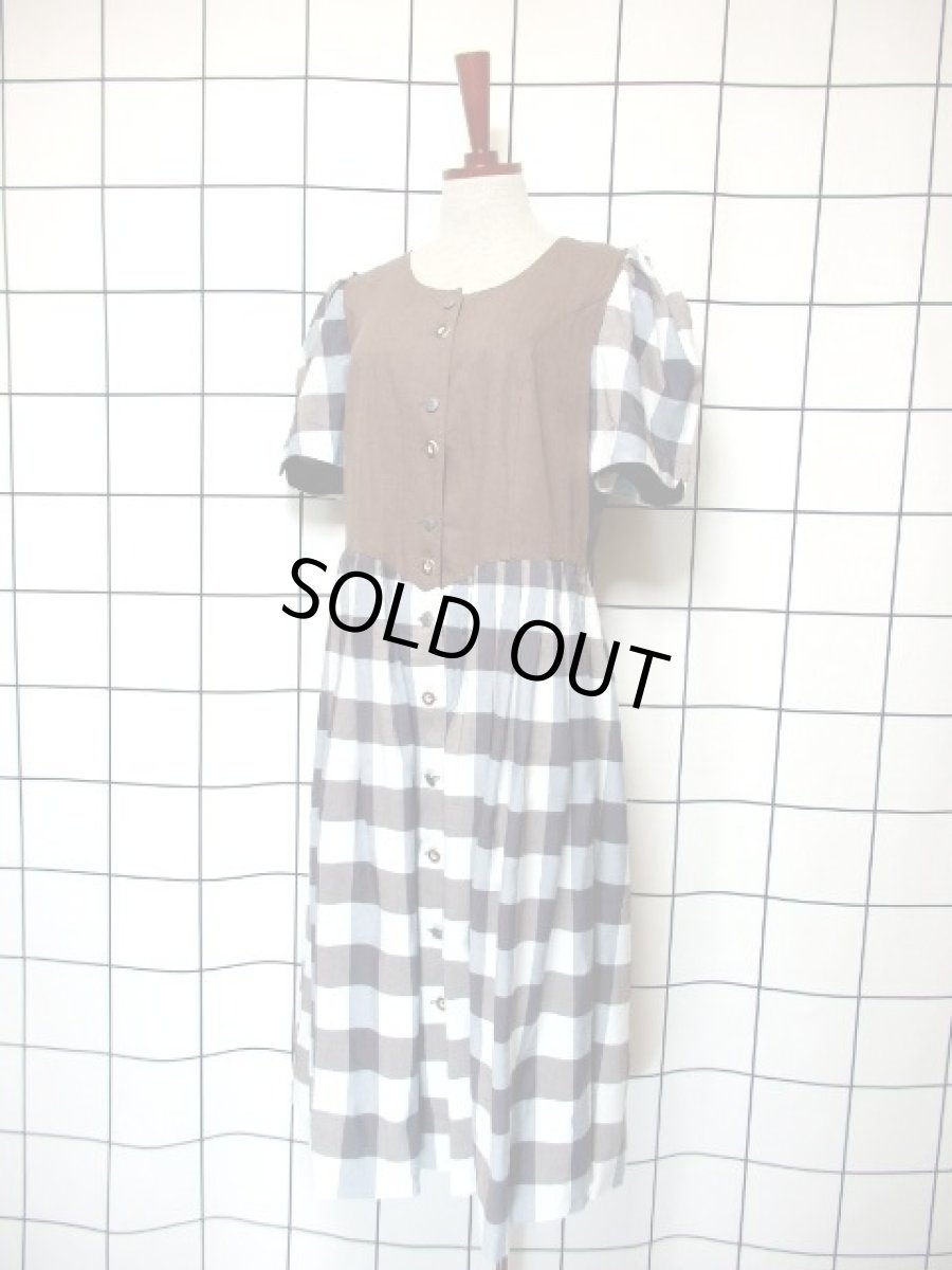 画像2: チロルワンピース チェック柄 ガーリー ドイツ民族衣装 オクトーバーフェスト (2)