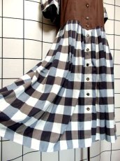 画像4: チロルワンピース チェック柄 ガーリー ドイツ民族衣装 オクトーバーフェスト (4)