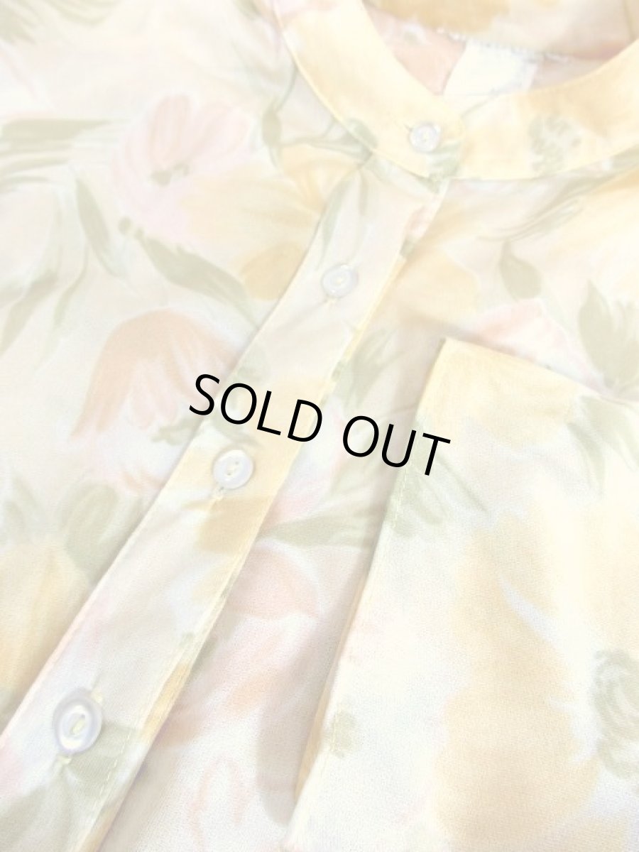 画像16: 花柄 レトロ 長袖 USA古着 ヴィンテージワンピース (16)