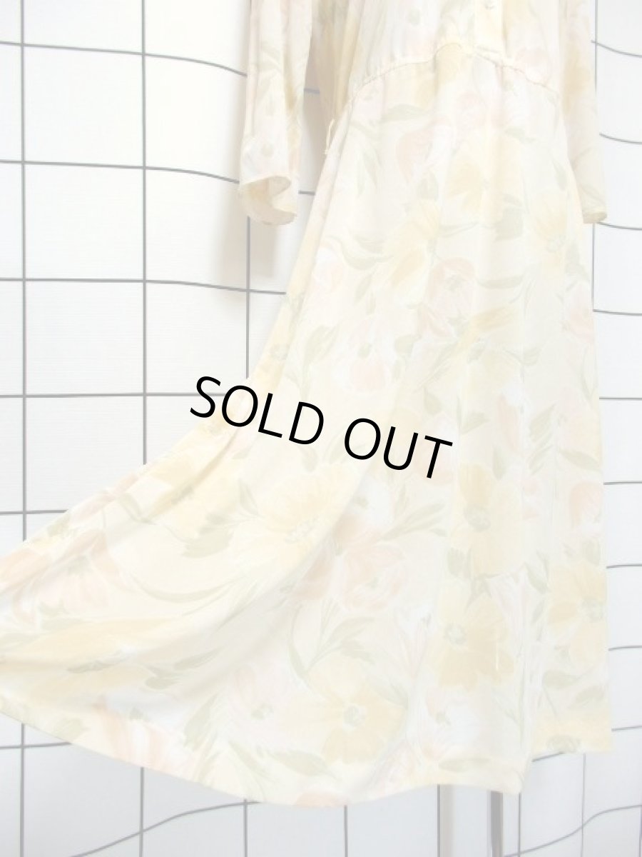 画像15: 花柄 レトロ 長袖 USA古着 ヴィンテージワンピース (15)