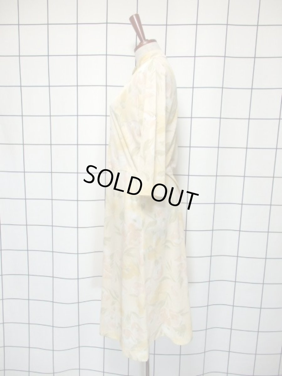 画像7: 花柄 レトロ 長袖 USA古着 ヴィンテージワンピース (7)