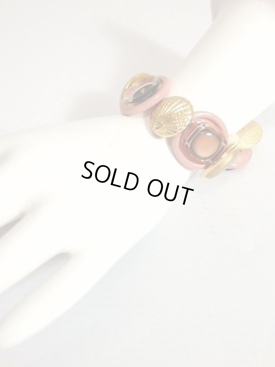 画像7:  ハンドメイドアクセサリー ブレスレット ボタン レトロヴィンテージパーツ 手作り【7300】 (7)