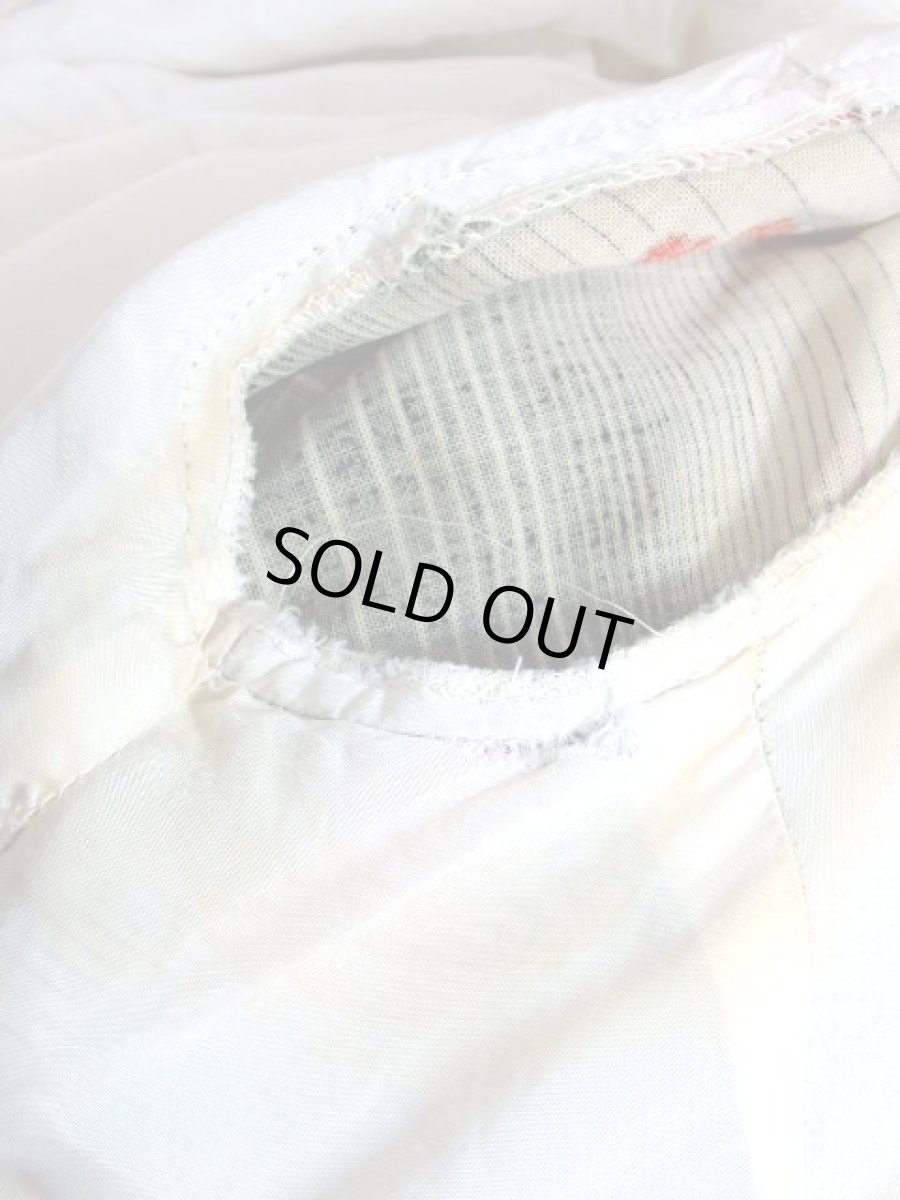 画像17: 薔薇柄 ボーダー 70's 長袖 昭和レトロ 国産古着 レトロワンピース【7304】 (17)