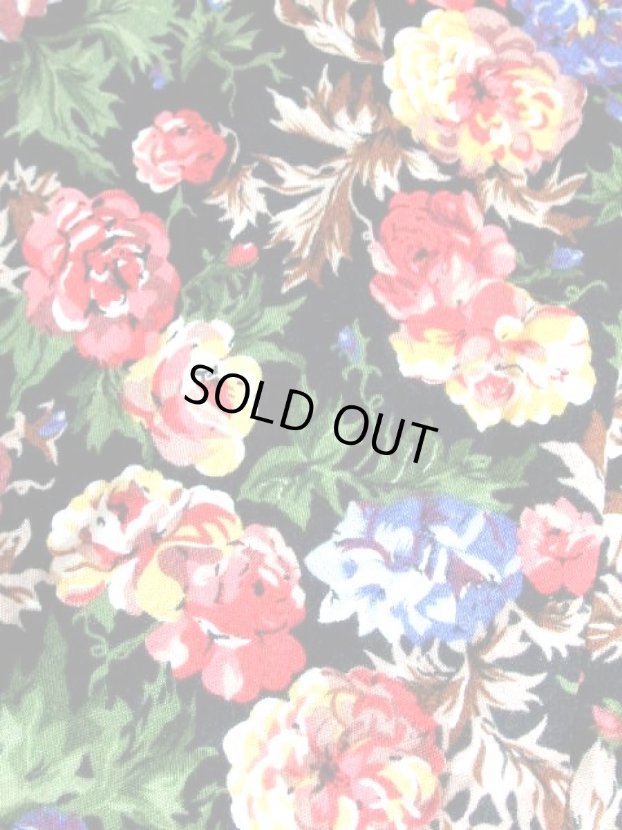 画像17: 花柄 前開き 半袖 レトロ ヨーロッパ古着 ヴィンテージワンピース【7388】 (17)