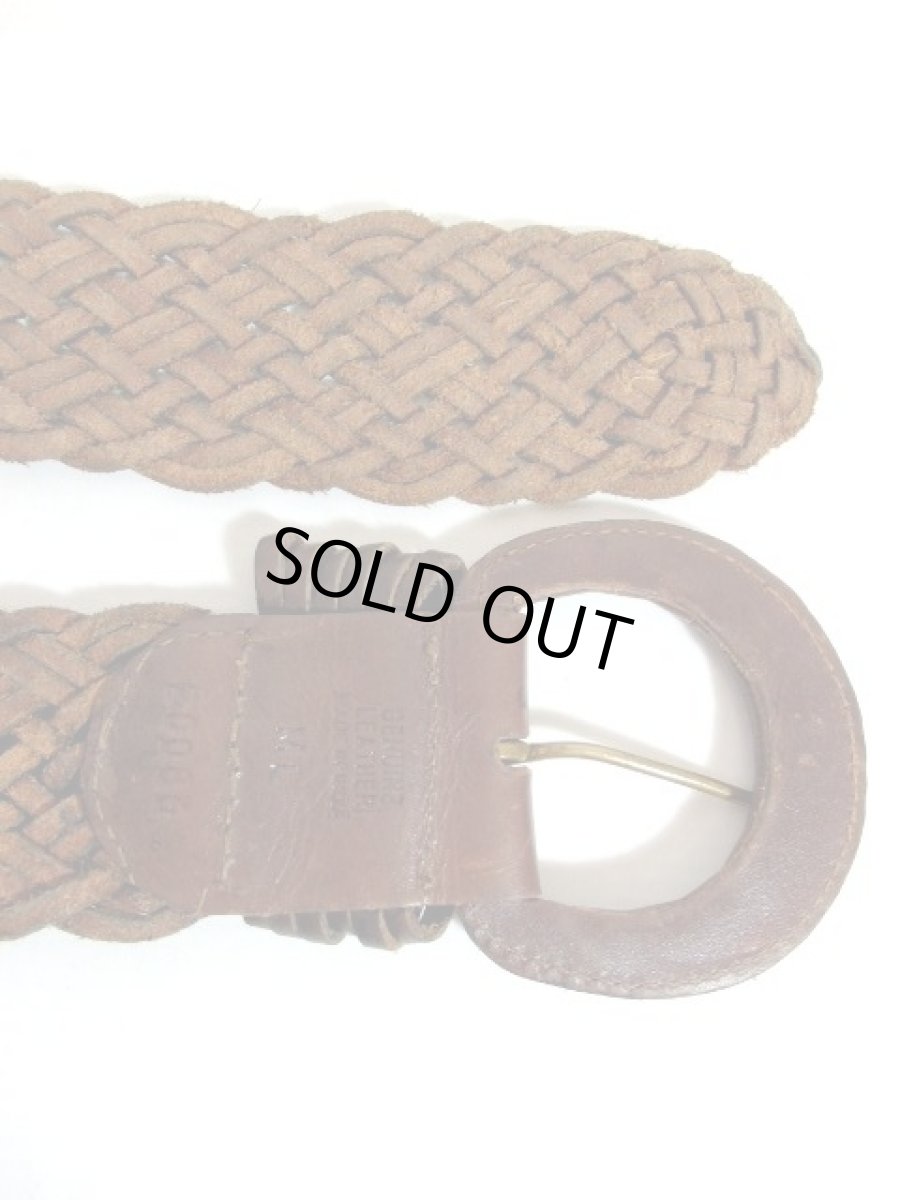 画像7: レザー編み上げ ブラウン インド製 レトロ ヴィンテージ 古着 ベルト【7422】 (7)