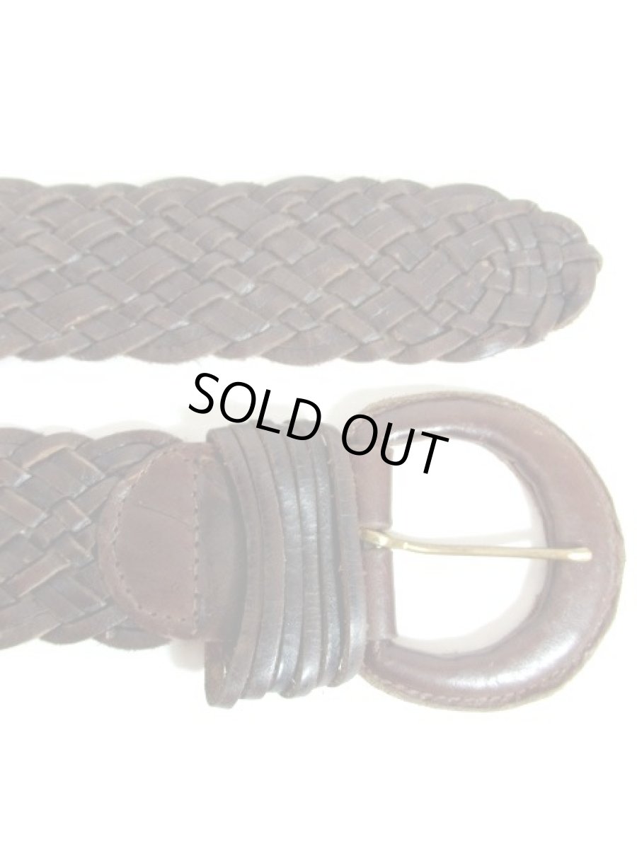 画像6: レザー編み上げ ブラウン インド製 レトロ ヴィンテージ 古着 ベルト【7422】 (6)