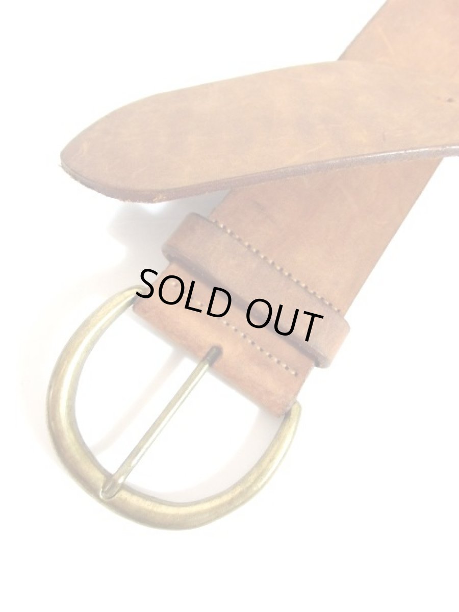 画像4: レザー ブラウン レトロ ヴィンテージ USA古着 ベルト【7458】 (4)