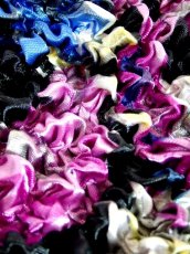 画像15: ポップコーントップス ブラック カラフル 花柄 レトロ ヴィンテージ ヨーロッパ古着 半袖 ブラウス シャツ (15)
