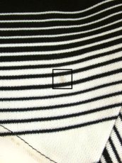 画像11: 斜めストライプ柄 ブラック 黒 ホワイト モノクロ レトロ ヨーロッパ古着 ヴィンテージスカート (11)