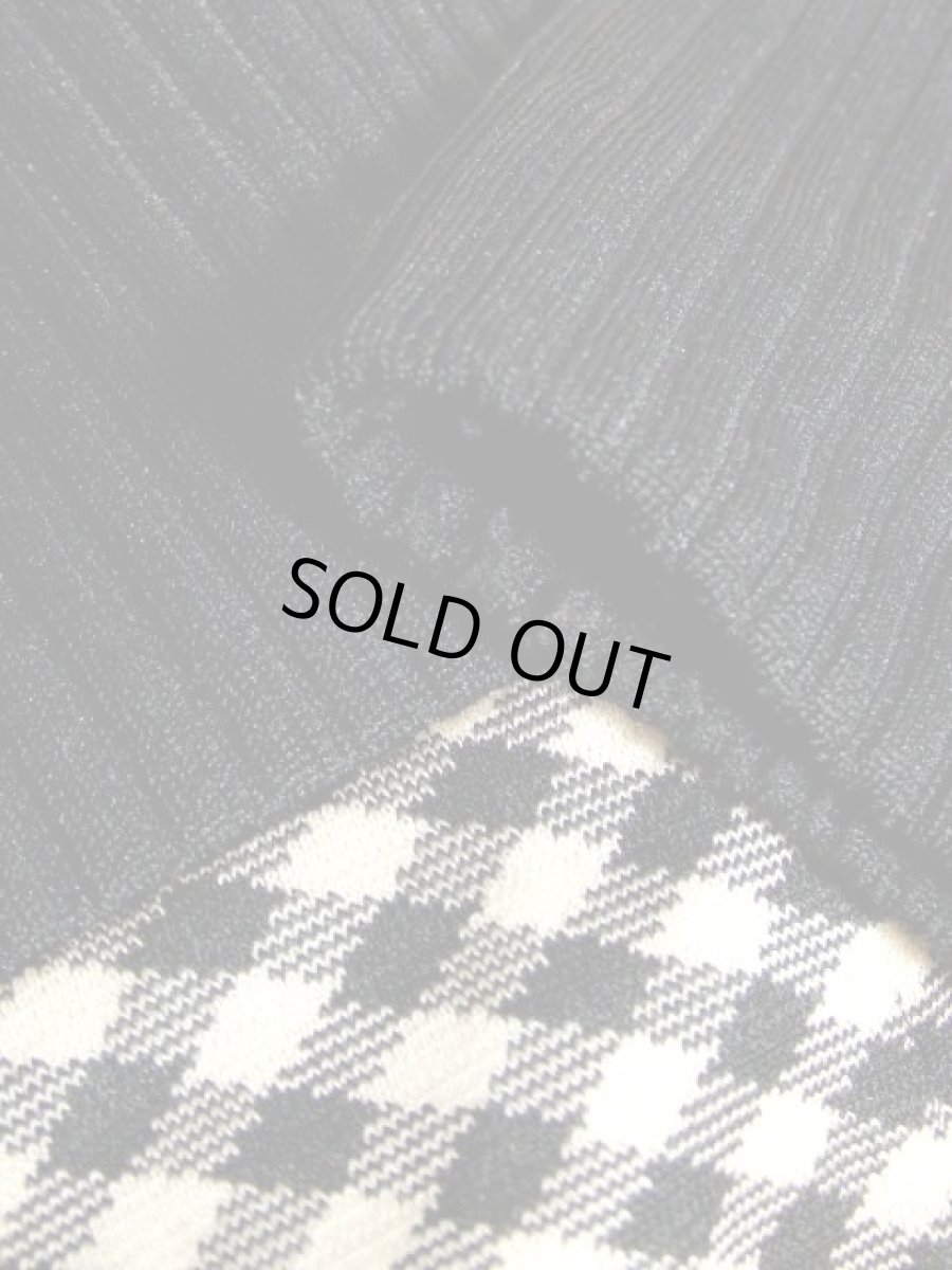 画像16: アメリカ古着 ヴィンテージ ワンピース ニット タートルネック チェック柄 レトロ (16)