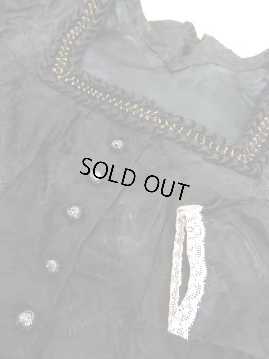 画像17: 濃淡の効いた織りデザイン ブラック レース 長袖 クラシカル ディアンドル チロルドレス ドイツ民族衣装 舞台 演奏会 フォークダンス オクトーバーフェスト【7597】 (17)