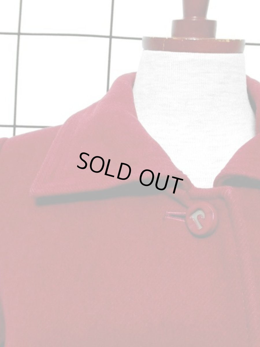 画像9: レトロコート 綺麗なシルエット古着 ウール (9)