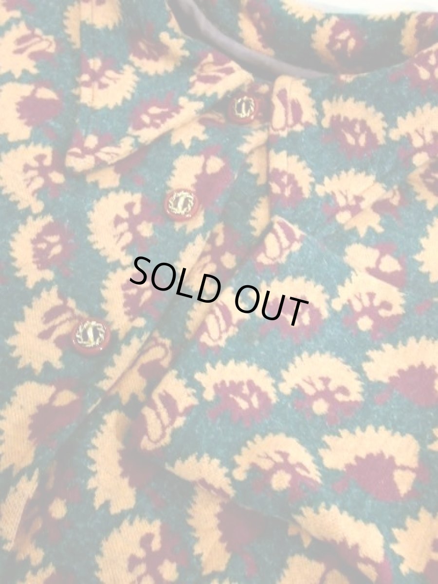 画像12: ベルト紐セット 70年代 レディース 長袖 昭和レトロ 国産古着 レトロワンピース【7671】 (12)