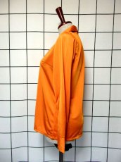 画像6: レトロブラウス 70's オレンジ 古着 長袖 シャツ (6)