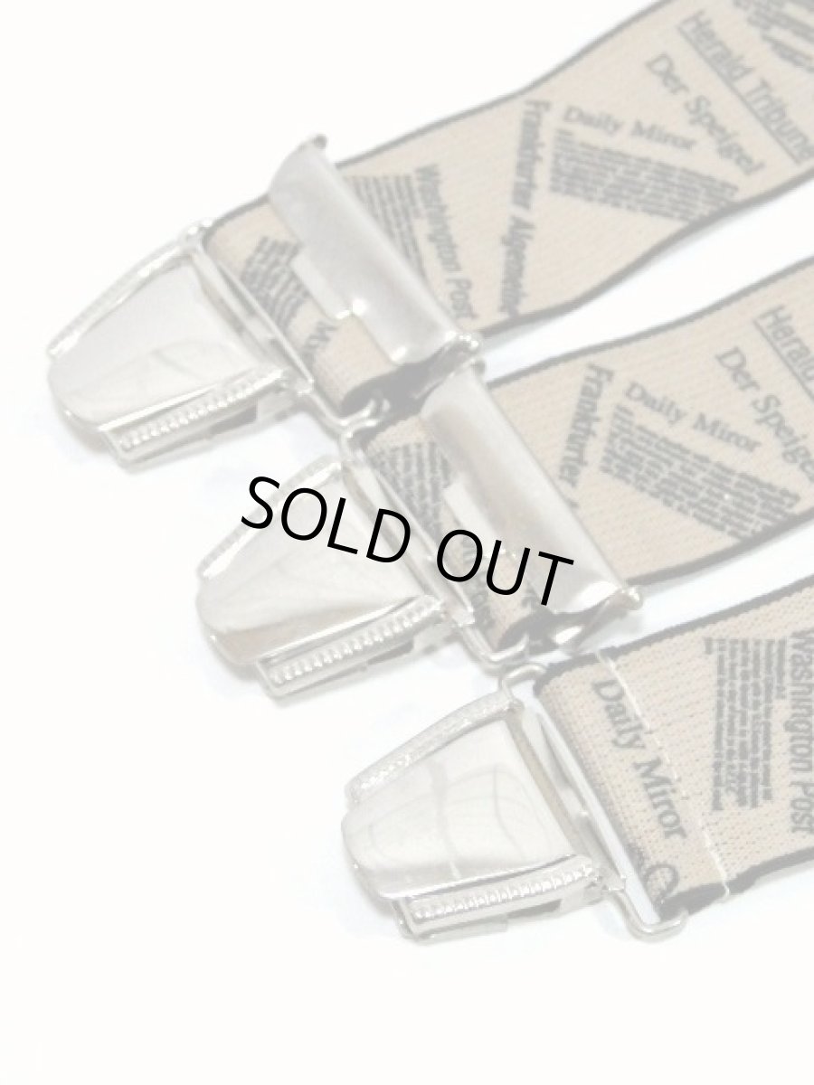 画像6: サスペンダー レトロ ヴィンテージ ヨーロッパ ドイツ製 英字柄【7693】 (6)