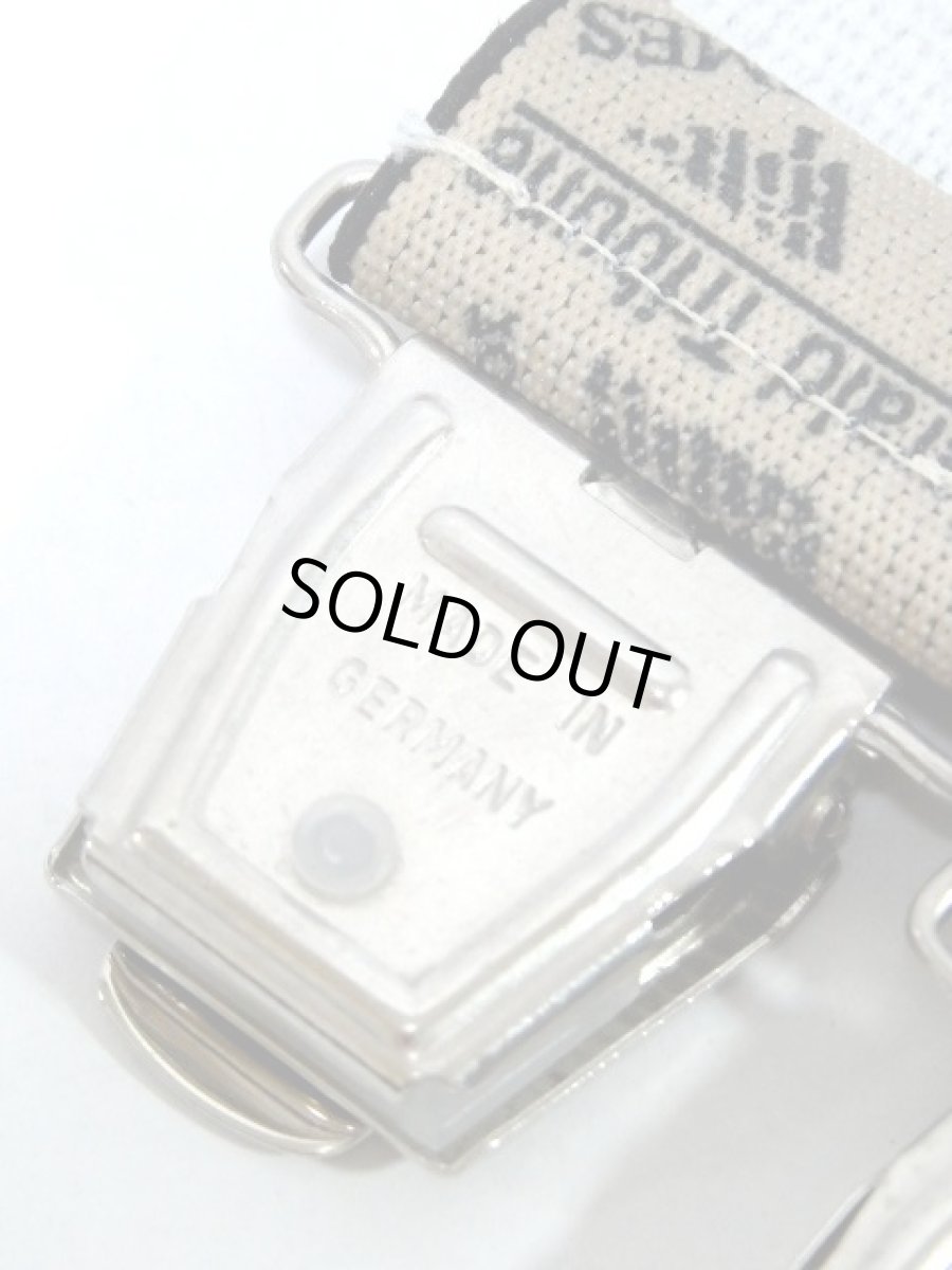 画像9: サスペンダー レトロ ヴィンテージ ヨーロッパ ドイツ製 英字柄【7693】 (9)