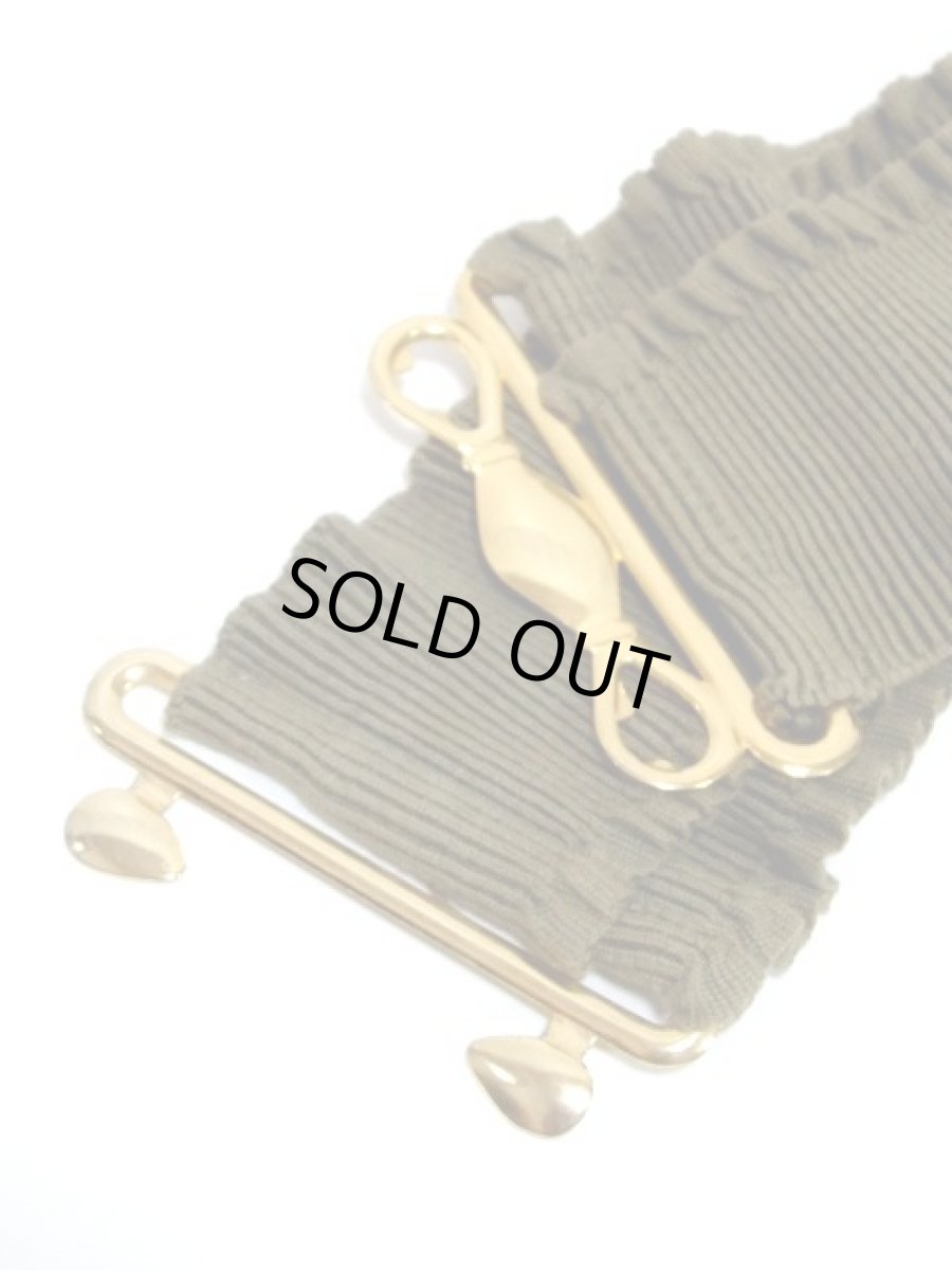 画像5: カーキ ダブル ゴム レトロアンティーク ヴィンテージ ヨーロッパ 古着 ベルト【7712】 (5)