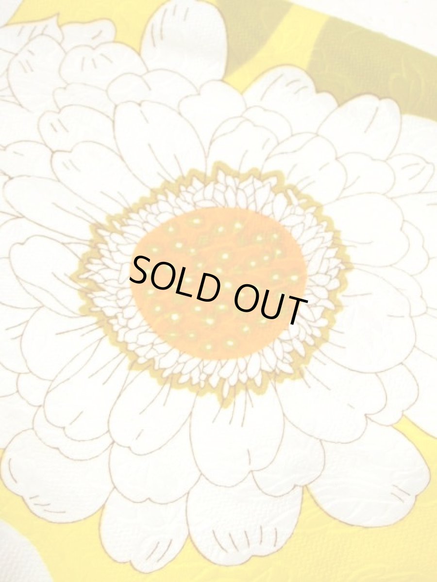 画像15: バックシャンデザイン 花柄 ホワイト イエロー TALONジッパー レトロ USA古着 ヴィンテージドレス【7786】 (15)