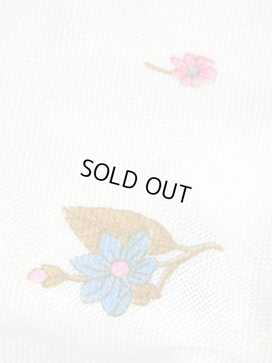 画像12: 花柄 ホワイト ウエストゴム USA古着 ヴィンテージ ジップアップアウター (12)