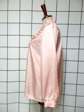 画像6: 贅沢なフロントレース装飾 ピンク 昭和レトロ 国産古着 長袖 シャツ ブラウス【7791】 (6)