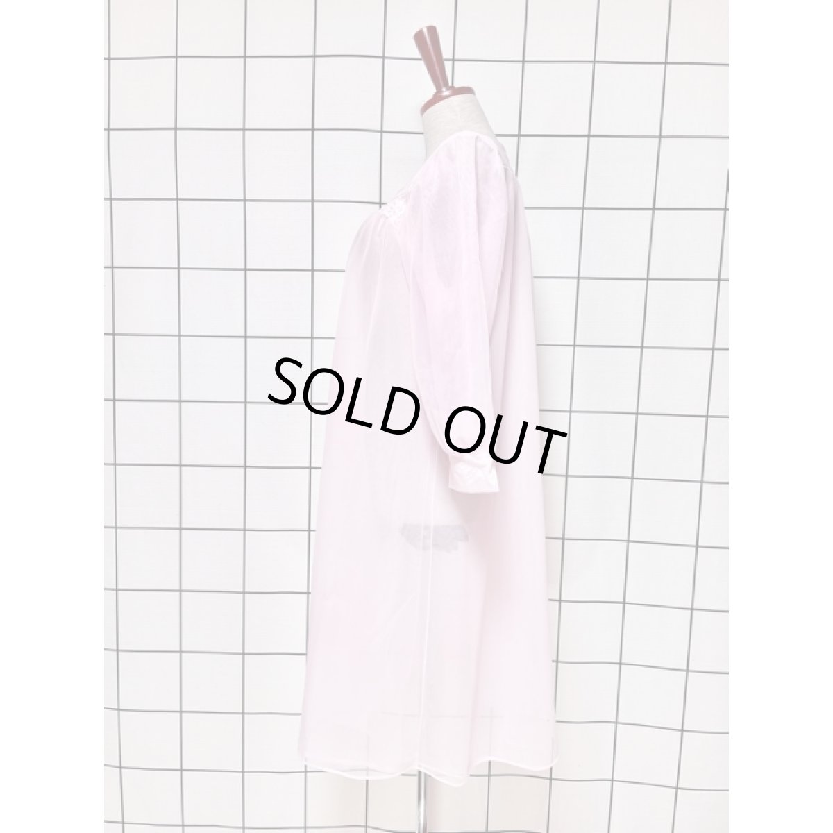 画像7: ヨーロッパ古着 ヴィンテージ ワンピース 透け感 レース 乙女ガーリー (7)