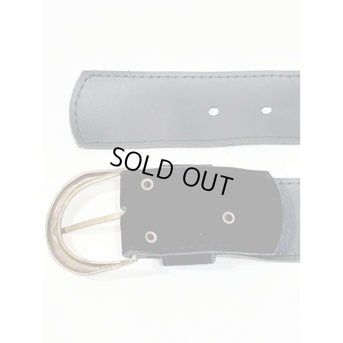 画像5: レトロ ヴィンテージ ブラック ヨーロッパ古着 ベルト ハートパーツ【7857】 (5)