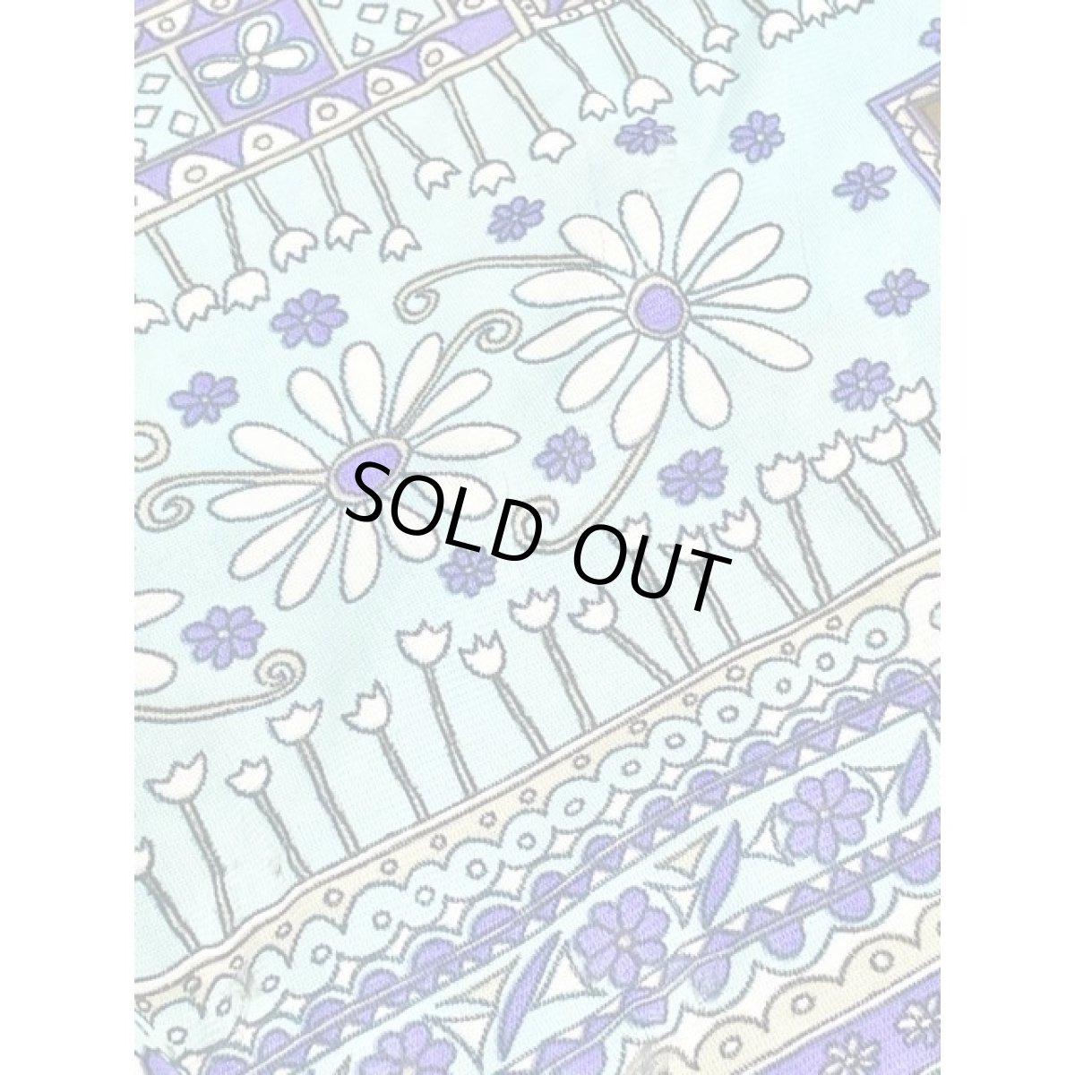 画像16: 70年代 ポップ 花柄 ベルト紐SET 半袖 ヨーロッパ古着 ヴィンテージワンピース【V7859】  (16)