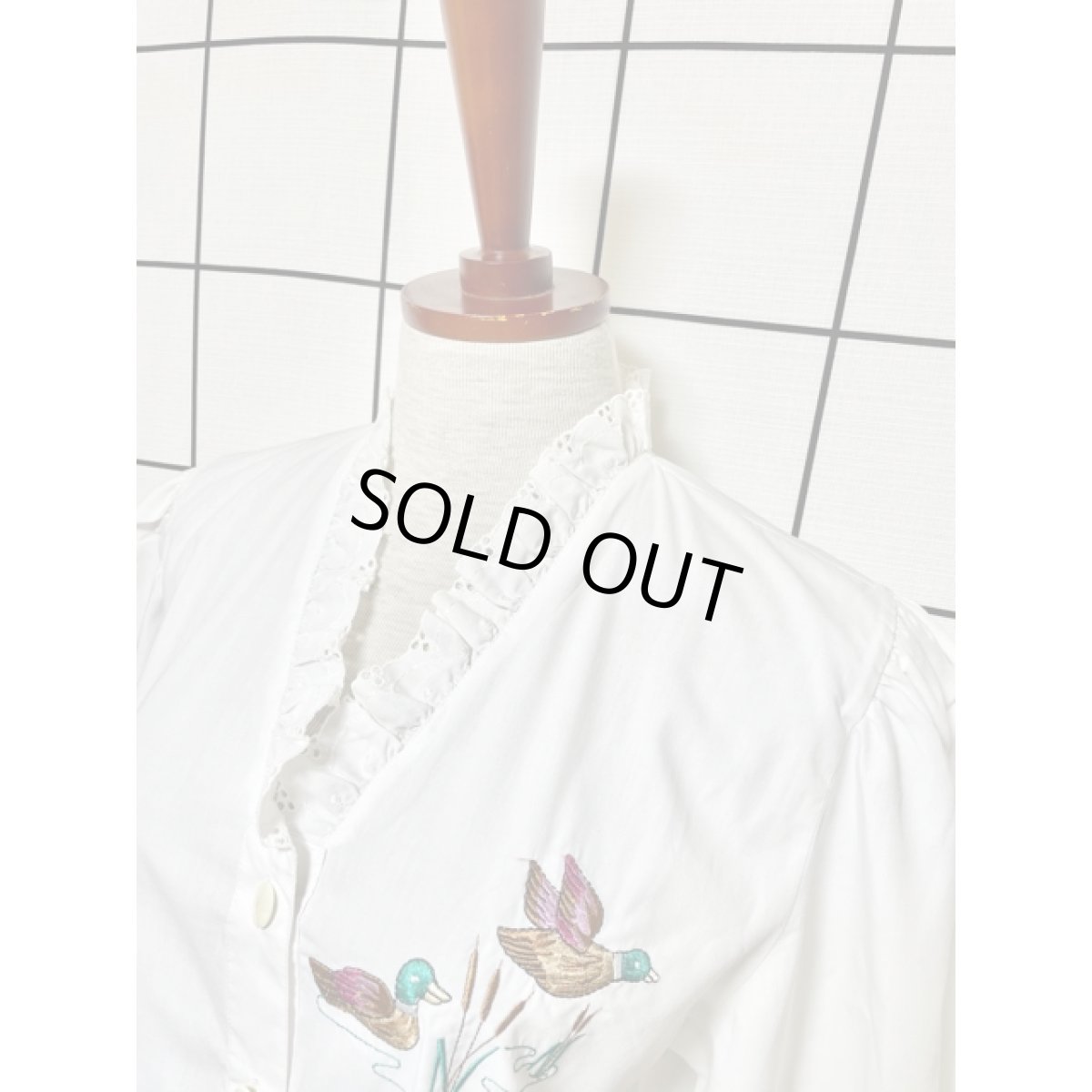 画像8: 鳥刺繍 フリルレース襟 ディアンドル チロルブラウス ドイツ民族衣装 舞台 演奏会 フォークダンス オクトーバーフェスト (8)