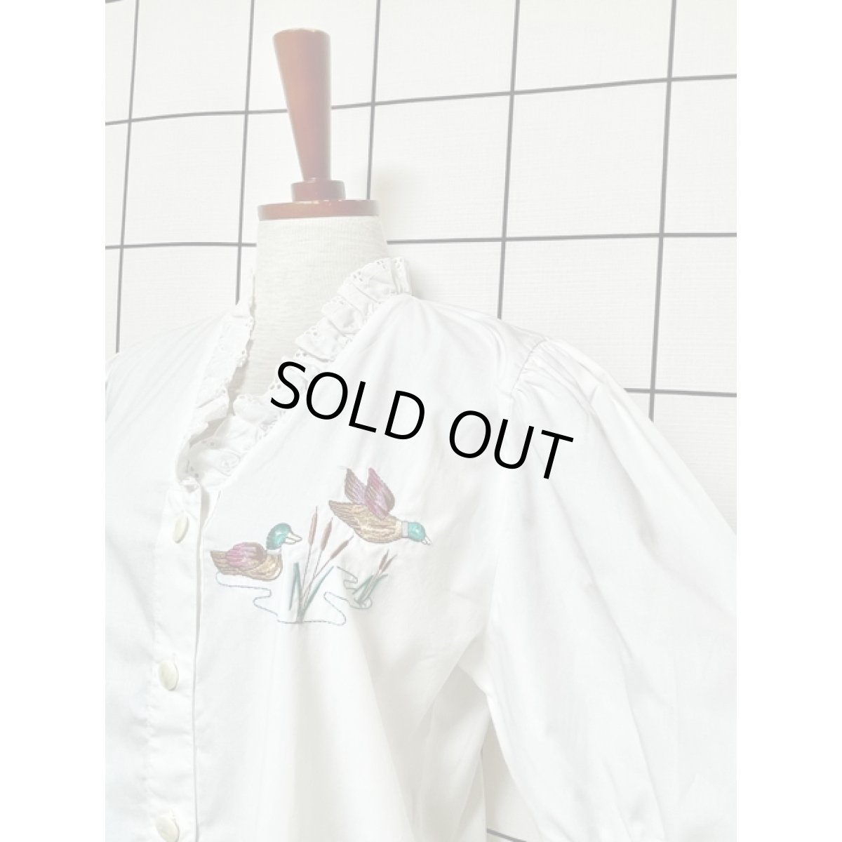 画像4: 鳥刺繍 フリルレース襟 ディアンドル チロルブラウス ドイツ民族衣装 舞台 演奏会 フォークダンス オクトーバーフェスト (4)